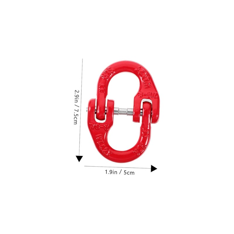 Heavy Duty Trailer Safety Chain Link Coupler Connector High Strength Steel For Lifting Sling - Image 2
